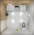 Санузел для МГН (инвалидов): размеры, требования и нормативы проектирования