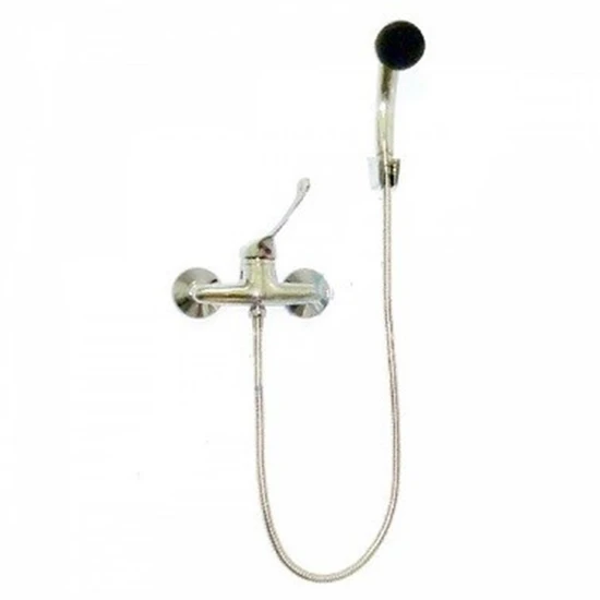 Смеситель локтевой настенный с душевой лейкой