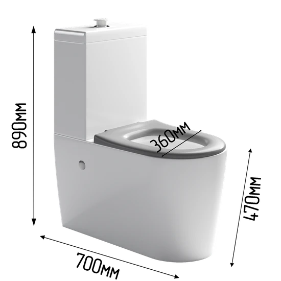 Унитаз-компакт по нормам СП 59.13330.2020 с габаритами