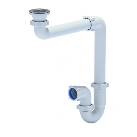 Прямоточный плоский сифон для раковины