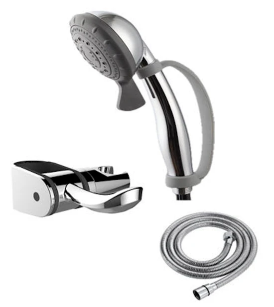 Гибкий душевой шланг с держателем с душевой лейкой