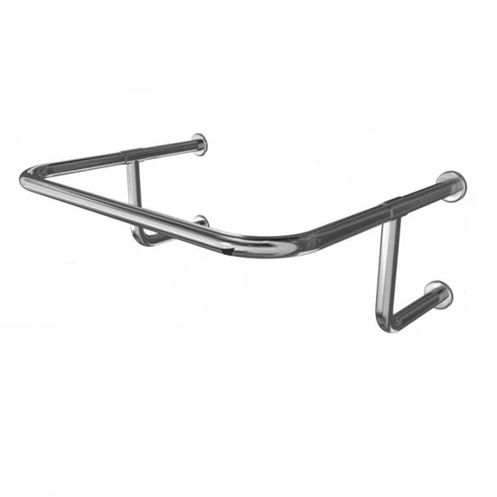 Поручень настенного крепления четырехопорный для раковины