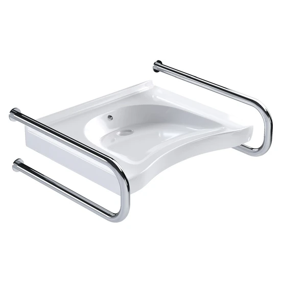 Умывальник с двумя поручнями по ГОСТ