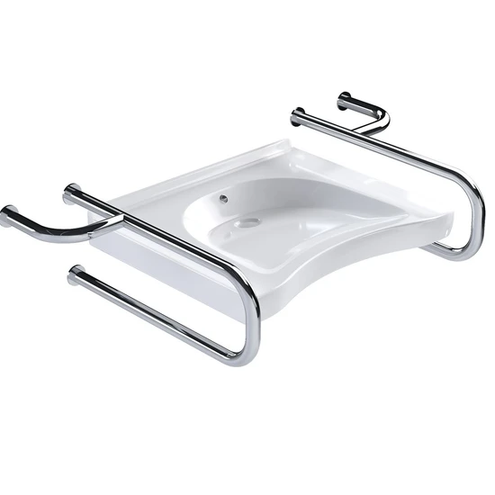 Умывальник с двумя поручнями по ГОСТ