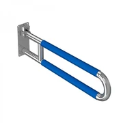 Поручень настенный откидной с накладками для туалета для инвалидов