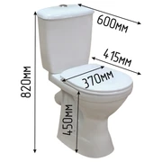 Унитаз для инвалидов по нормам СП с габаритами