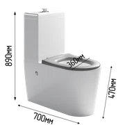 Унитаз-компакт по нормам СП 59.13330.2020 с габаритами