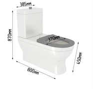 Унитаз для инвалидов по нормам СП с габаритами