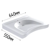 Раковина для инвалидов с габаритами