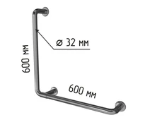 Поручень L-образный для МГН с габаритами