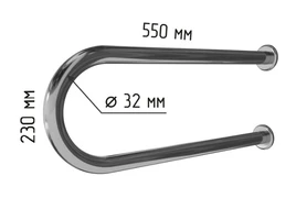 Поручень U-образный для инвалидов с габаритами