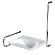 Раковина для инвалидов с двумя поручнями по ГОСТ