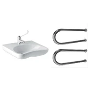 Раковина для инвалидов с 2-мя поручнями по ГОСТ