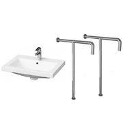 Раковина для инвалидов с Т-образными поручнями