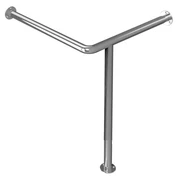 Поручень на стойке угловой для раковины для инвалидов правый