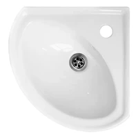 Раковина угловая для инвалидов вид сверху