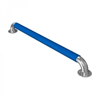 Поручень настенный прямой с ПВХ накладкой