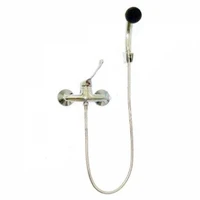 Смеситель локтевой настенный с душевой лейкой