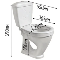 Унитаз для инвалидов детский с габаритами