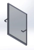 Зеркало поворотное с рамкой для инвалидов