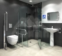 Пример размещения зеркало настенное поворотное противоосколочное для инвалидов