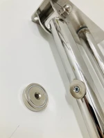 Поручень настенный откидной по ГОСТ для туалета для инвалидов под углом