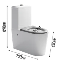 Унитаз-компакт по нормам СП 59.13330.2020 с габаритами