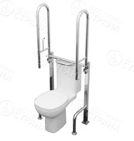 Поручень к унитазу с опорой для спины и рук с унитазом для инвалидов Доступная страна