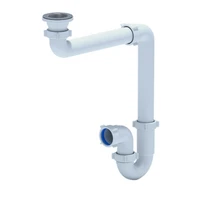 Прямоточный плоский сифон для раковины