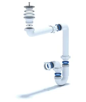 Прямоточный сифон для раковины