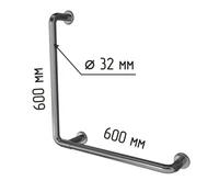 Поручень L-образный для МГН с габаритами