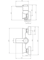 Схема смесителя для душа термостатический с душевой лейкой