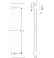 Схема стойки для душа