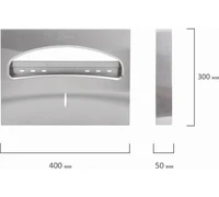 Диспенсер для одноразовых бумажных покрытий на унитаз с габаритами
