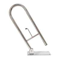 Поручень для туалета с настенным креплением откидным с бумагодержателем для инвалидов