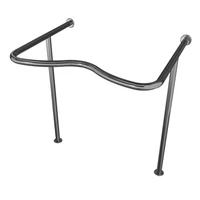 Поручень на стойках с выемкой для раковины для инвалидов