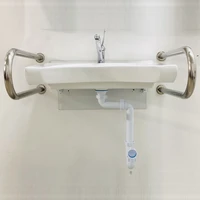 Умывальник со смесителем с двумя поручнями по ГОСТ