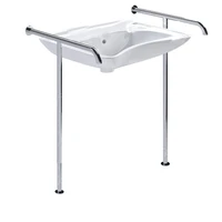 Раковина для инвалидов с поручнями по ГОСТ