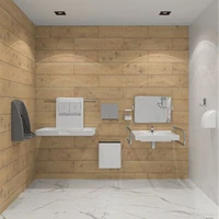 Зеркало настенное поворотное с раковиной для МГН