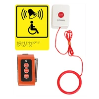 Система вызова помощи в санузел с кнопкой со шнурком