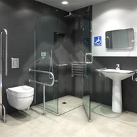 Зеркало поворотное антивандальное противоосколочное на стене