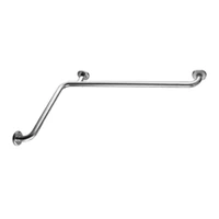 Поручень настенный угловой для инвалидов левый