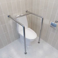 Поручень напольный для унитаза четырехопорный